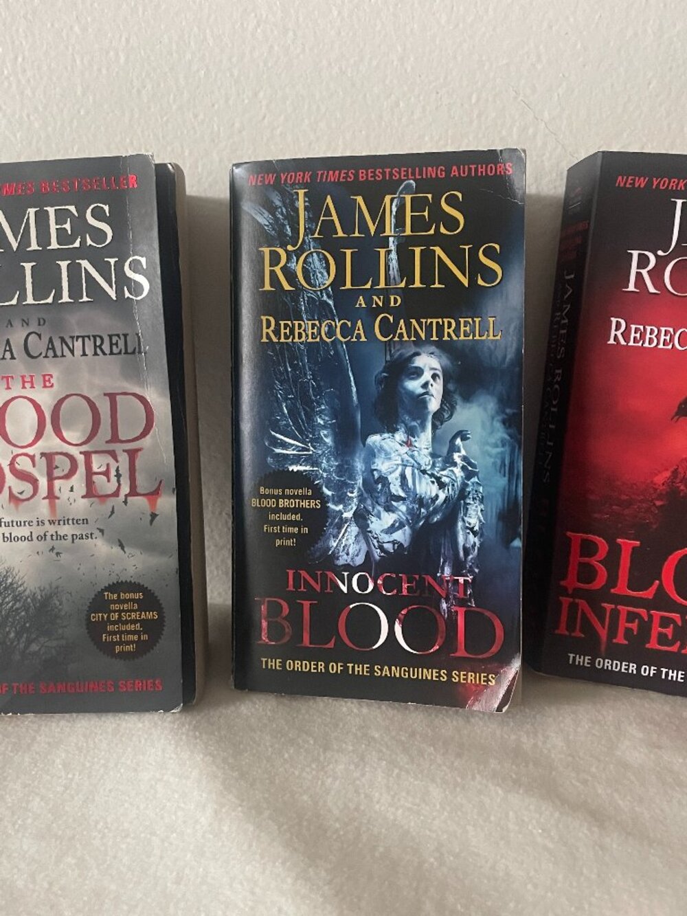 Sanguinists Series- Blood Gospel, Innocent Blood and Blood Infernal-Set of 3 PB